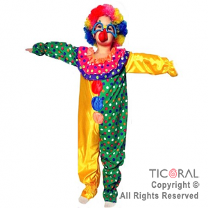 DISFRAZ PAYASO NI�O CR TALLE 2 x 1